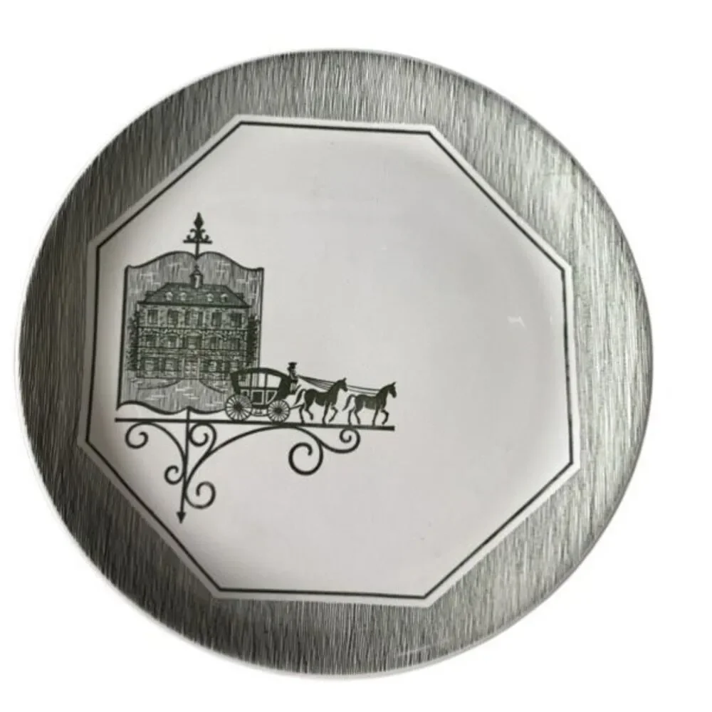 2 Vintage Scio Olde Orleans 10” Dinner Plates